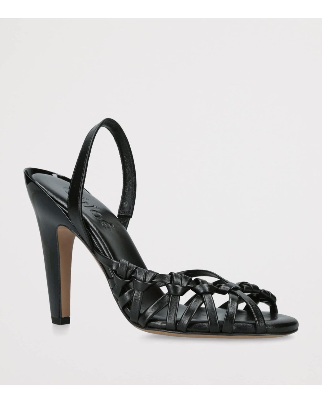 Chloé Black Leather Estra Slingback Pumps 100