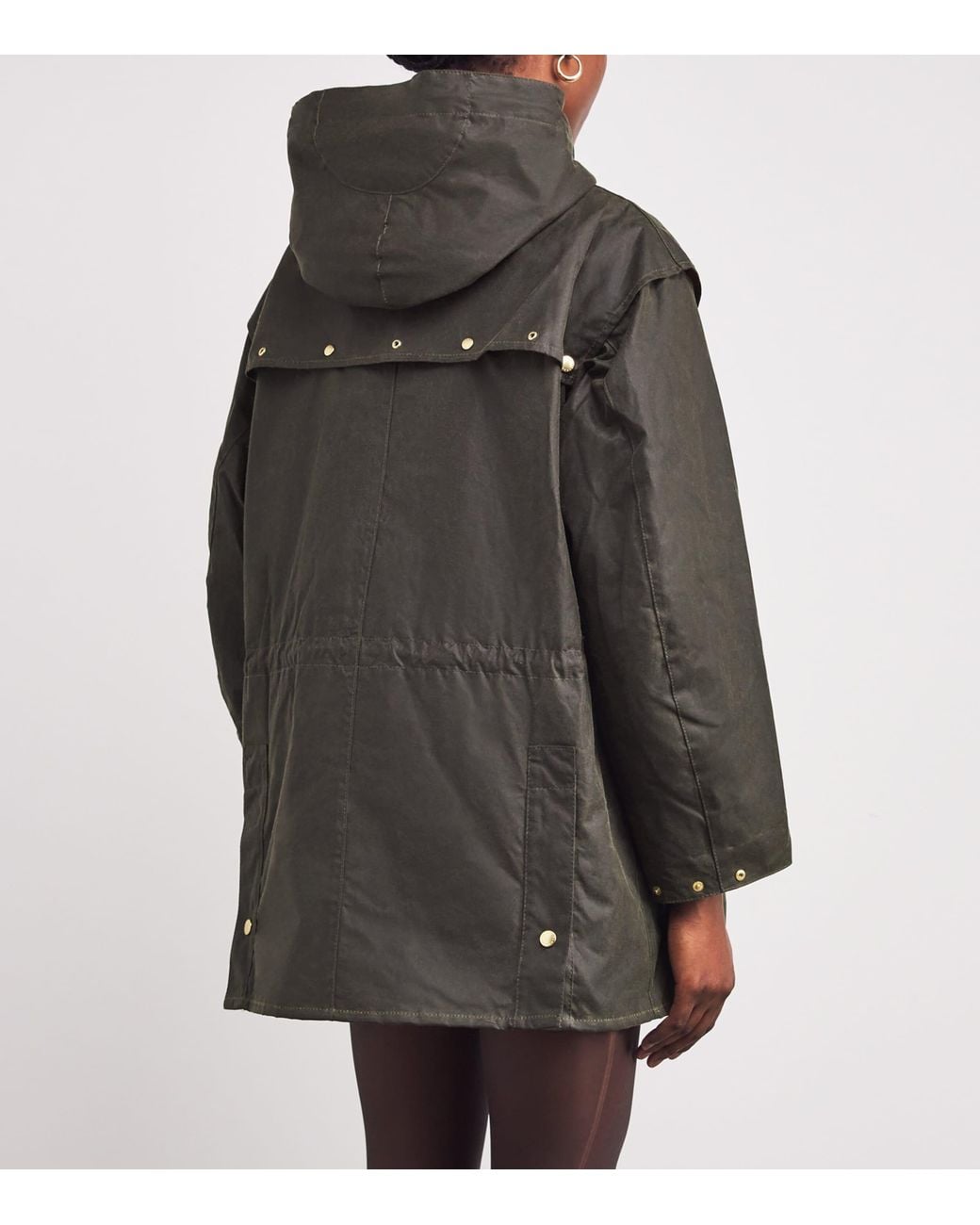 Barbour Gray Waxed Aberford Jacket