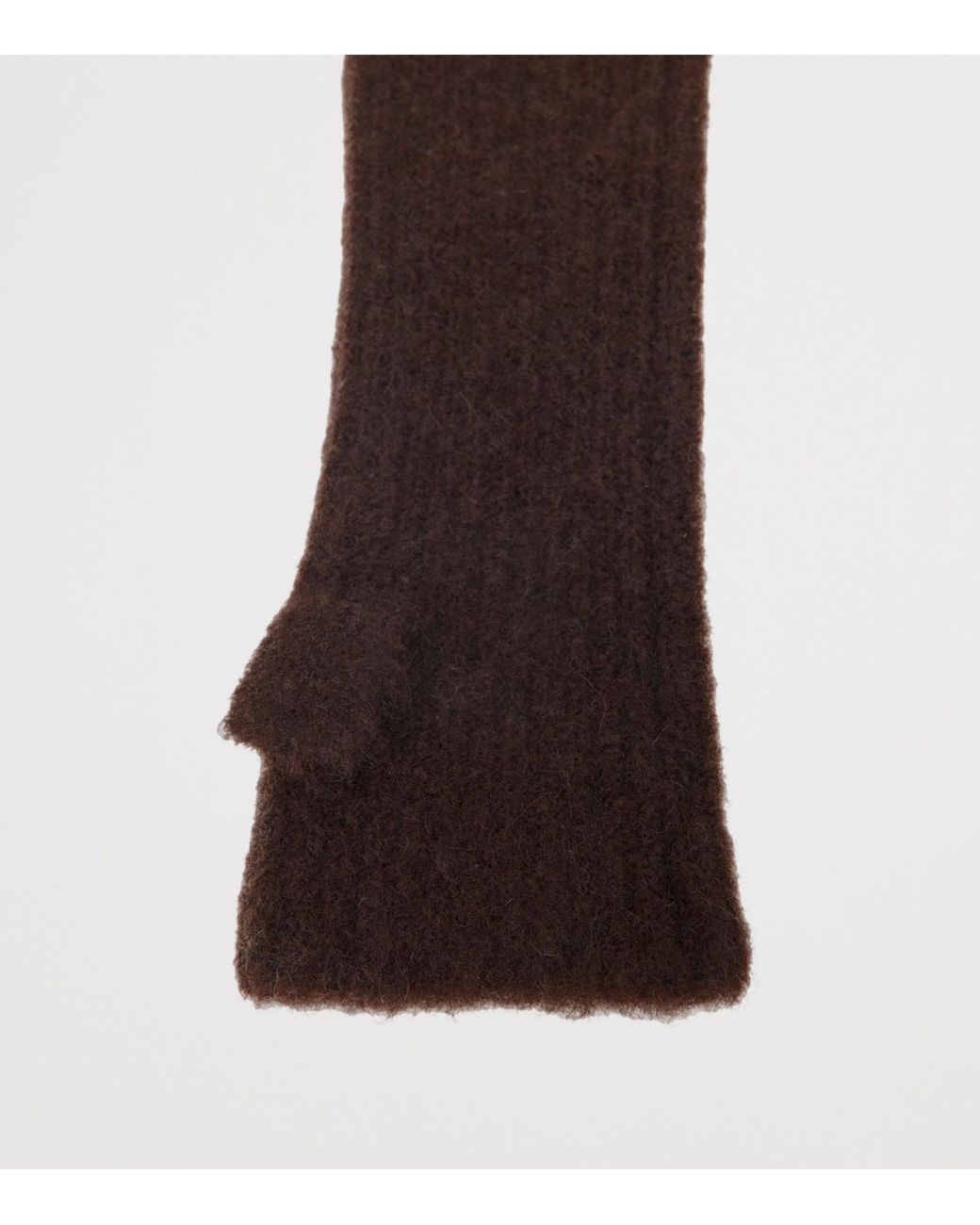 Maje Brown Yak-Blend Mittens