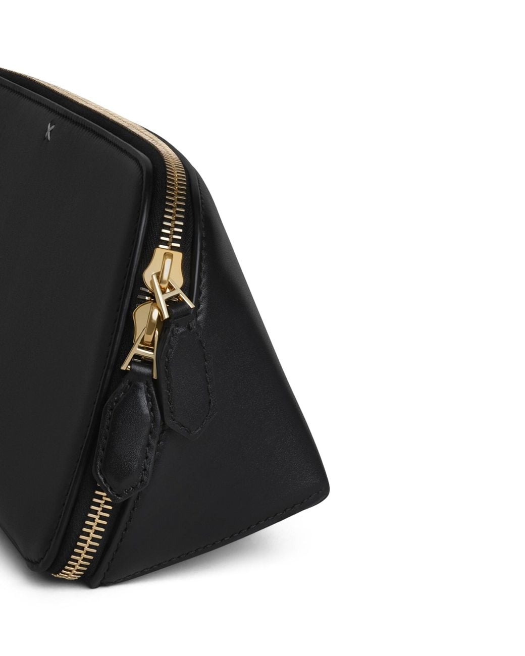 Alaïa Black Leather Delta Clutch Bag