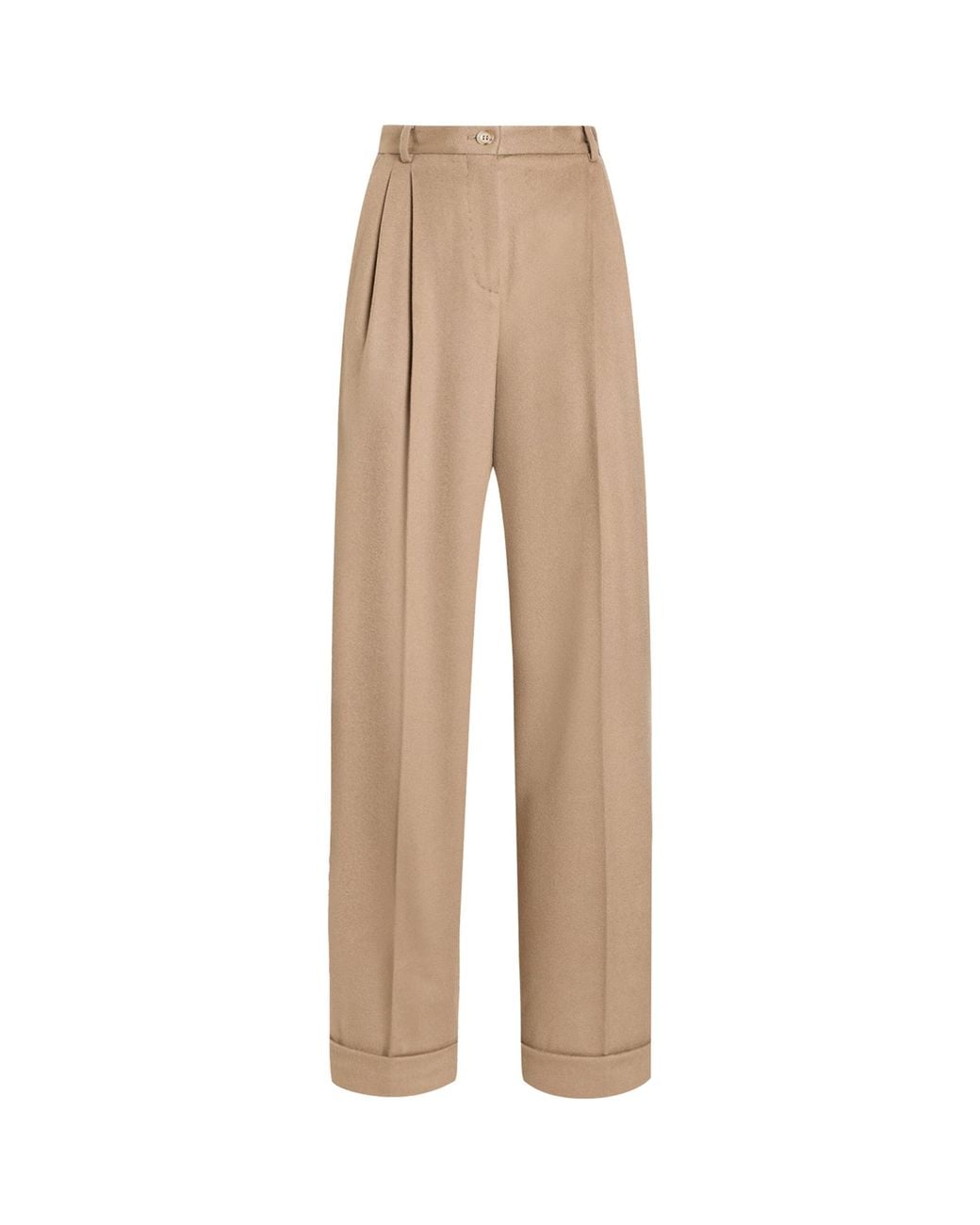 Dolce & Gabbana Natural Cashmere Tailored Trousers