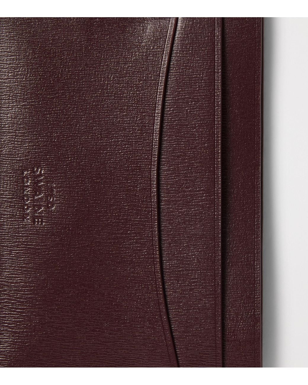 Swaine Purple Leather Card Holder for men