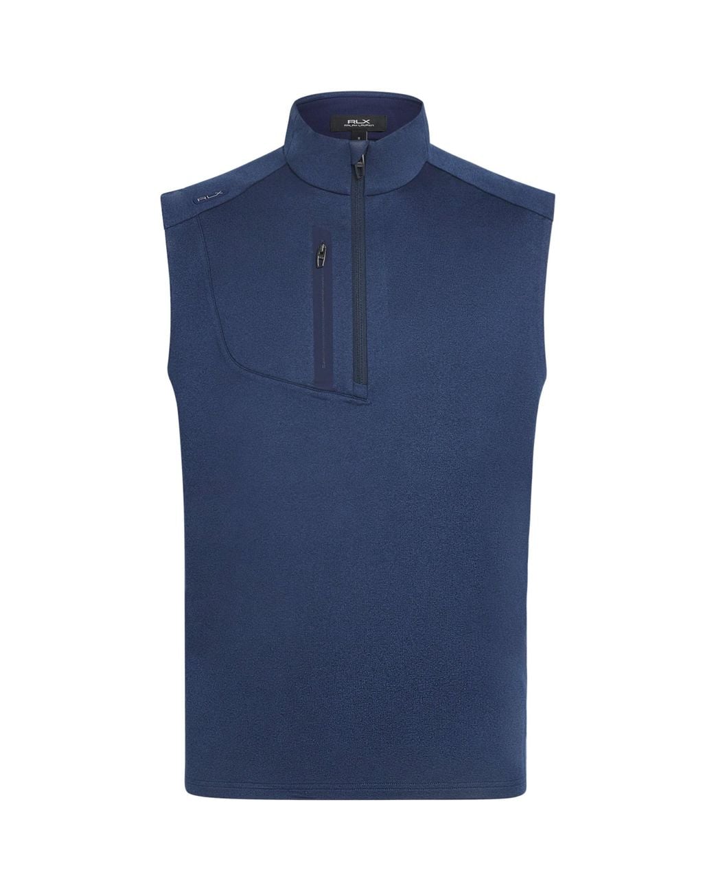 Ralph Lauren Blue Half-Zip Gilet for men