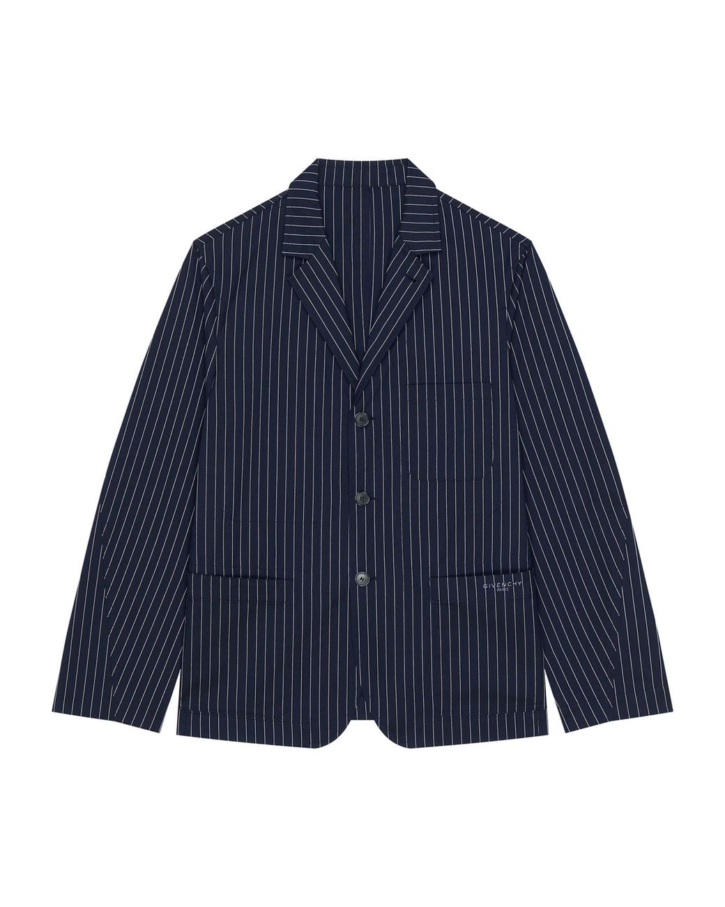 Givenchy Blue Stripe Deconstructed Blazer for men