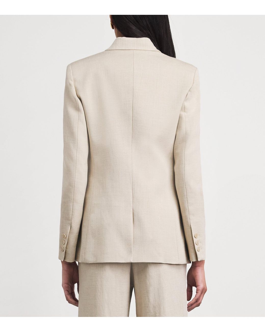 Maje Natural Double-Breasted Blazer