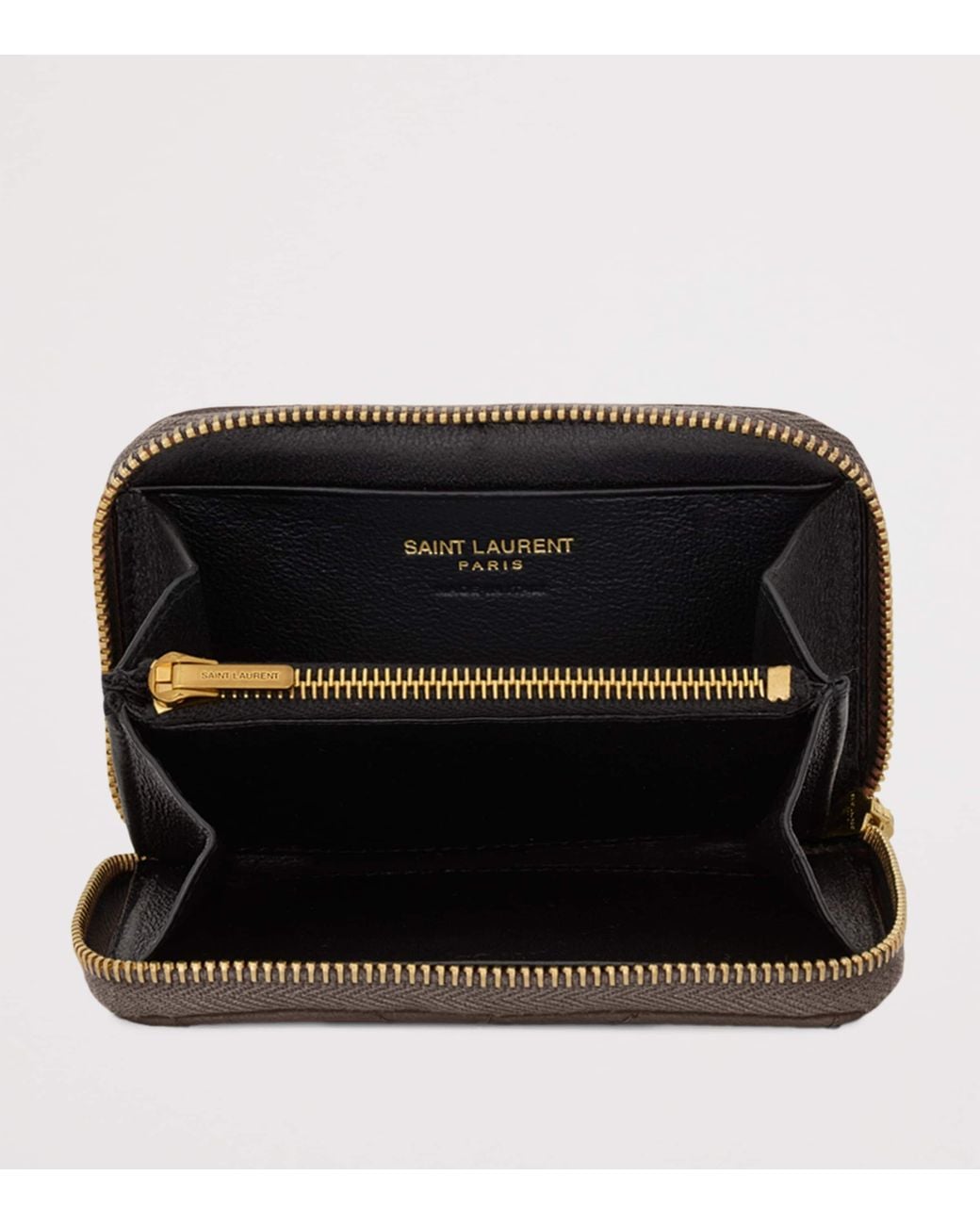 Saint Laurent Brown Cassandre Matelassé Wallet