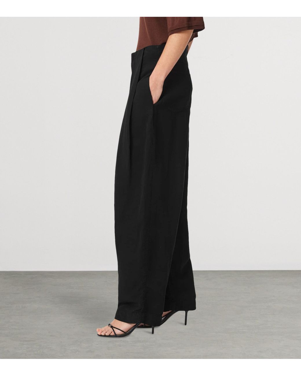 AllSaints Black Phi Trousers
