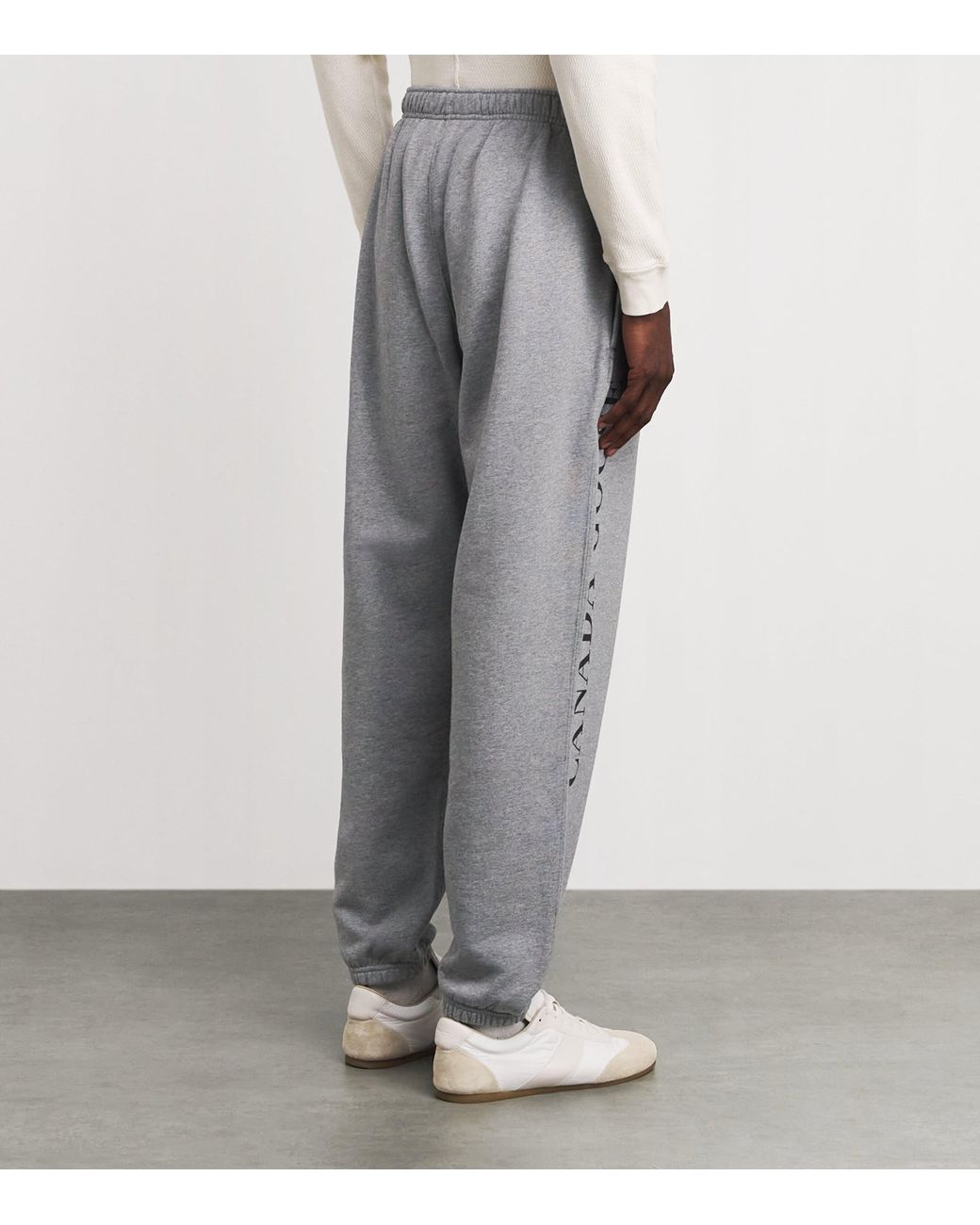 Canada Goose Gray Organic Cotton Printed Rove Sweatpants for men