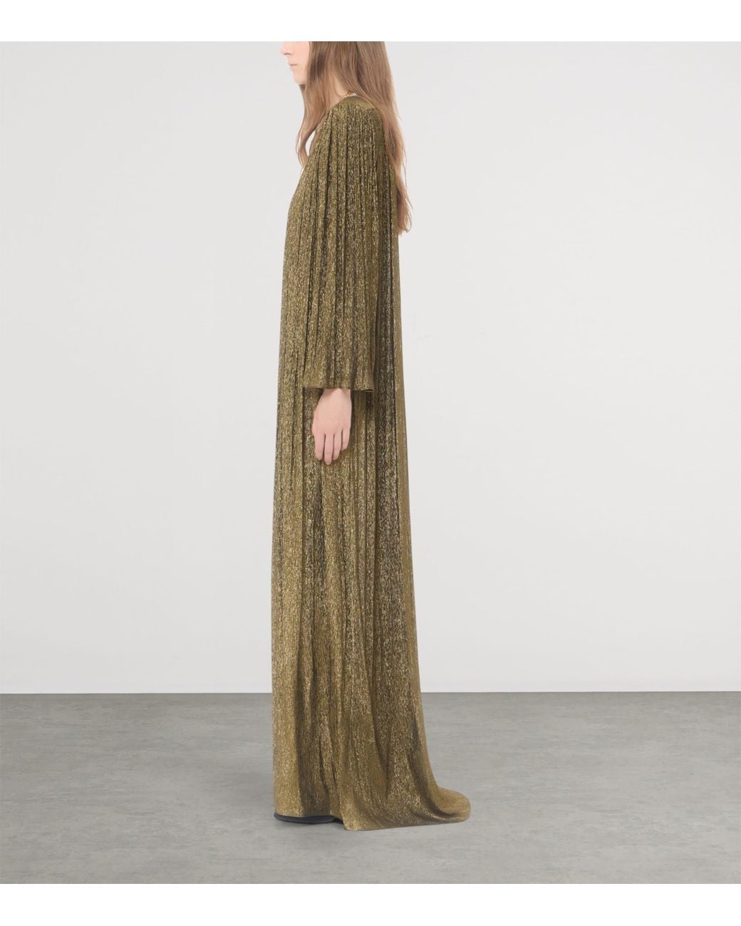 Valentino Green Lurex Embellished Gown