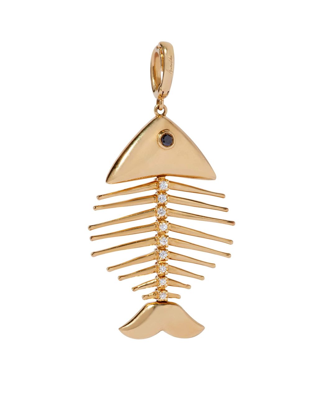 Annoushka Metallic And Diamond Fish Bones Charm