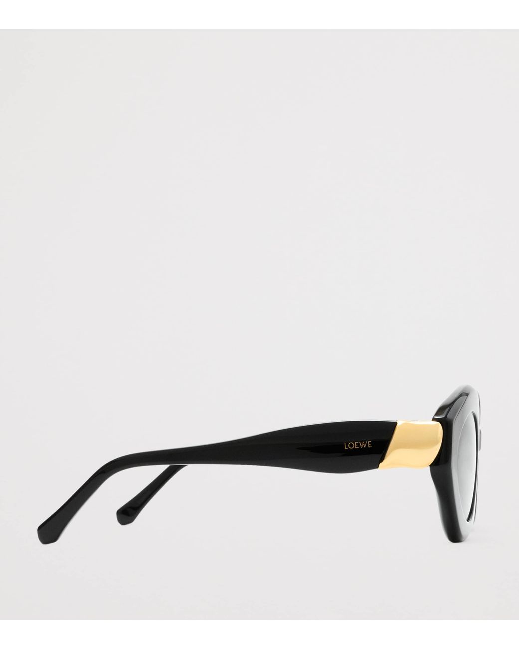 Loewe Black Acetate Coil Cat Eye Sunglasses