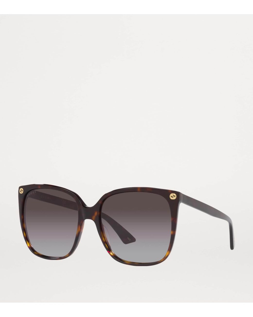 Gucci Brown Acetate Square Sunglasses