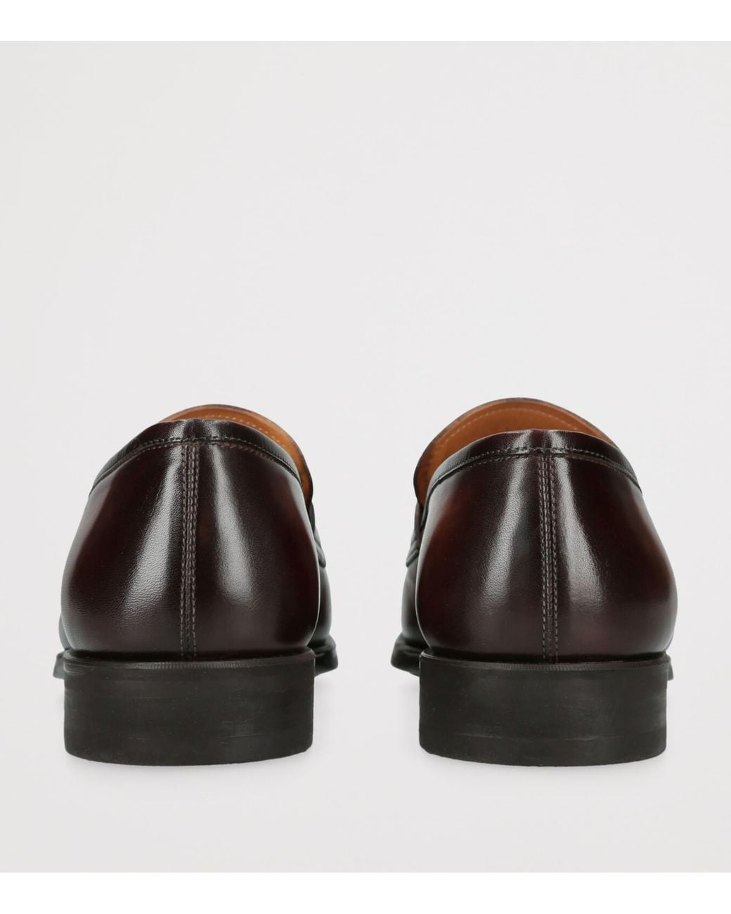 Magnanni Shoes Brown Leather Madison Penny Loafers for men