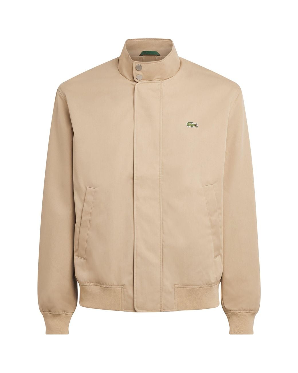 Lacoste Natural Twill Water-Repellent Harrington Jacket for men