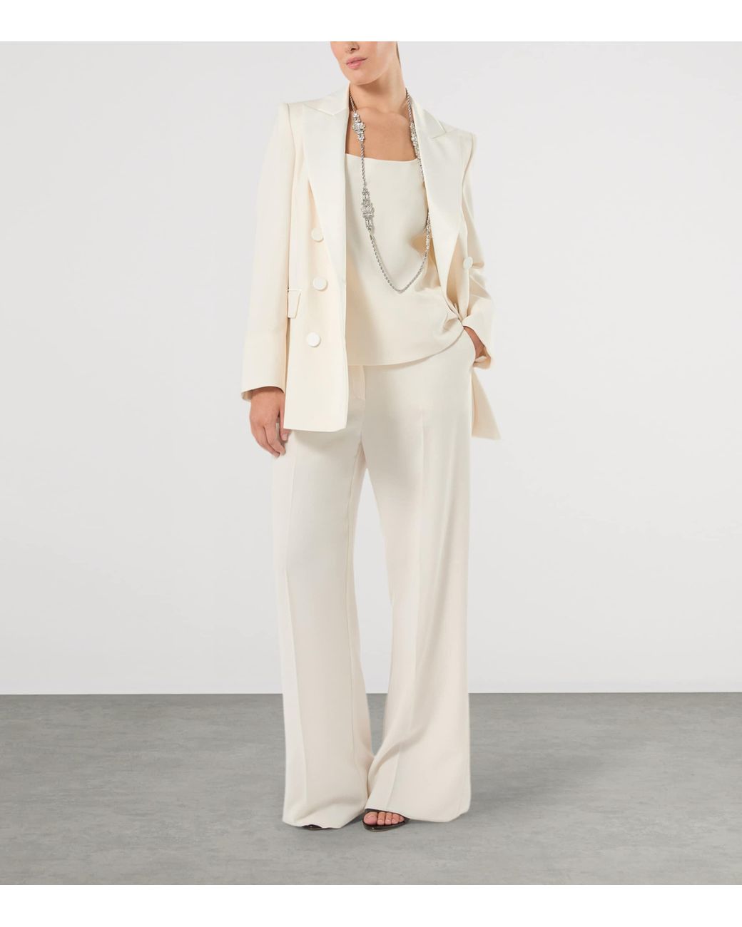 Marina Rinaldi Natural Scoop-Neck Waistcoat Top
