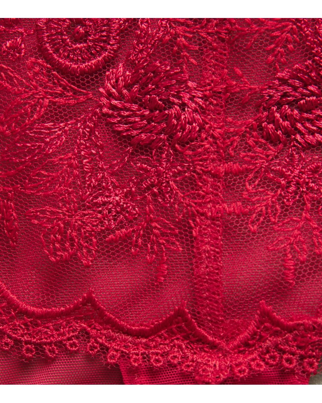 Simone Perele Pink Lace Intrigue Tanga Briefs