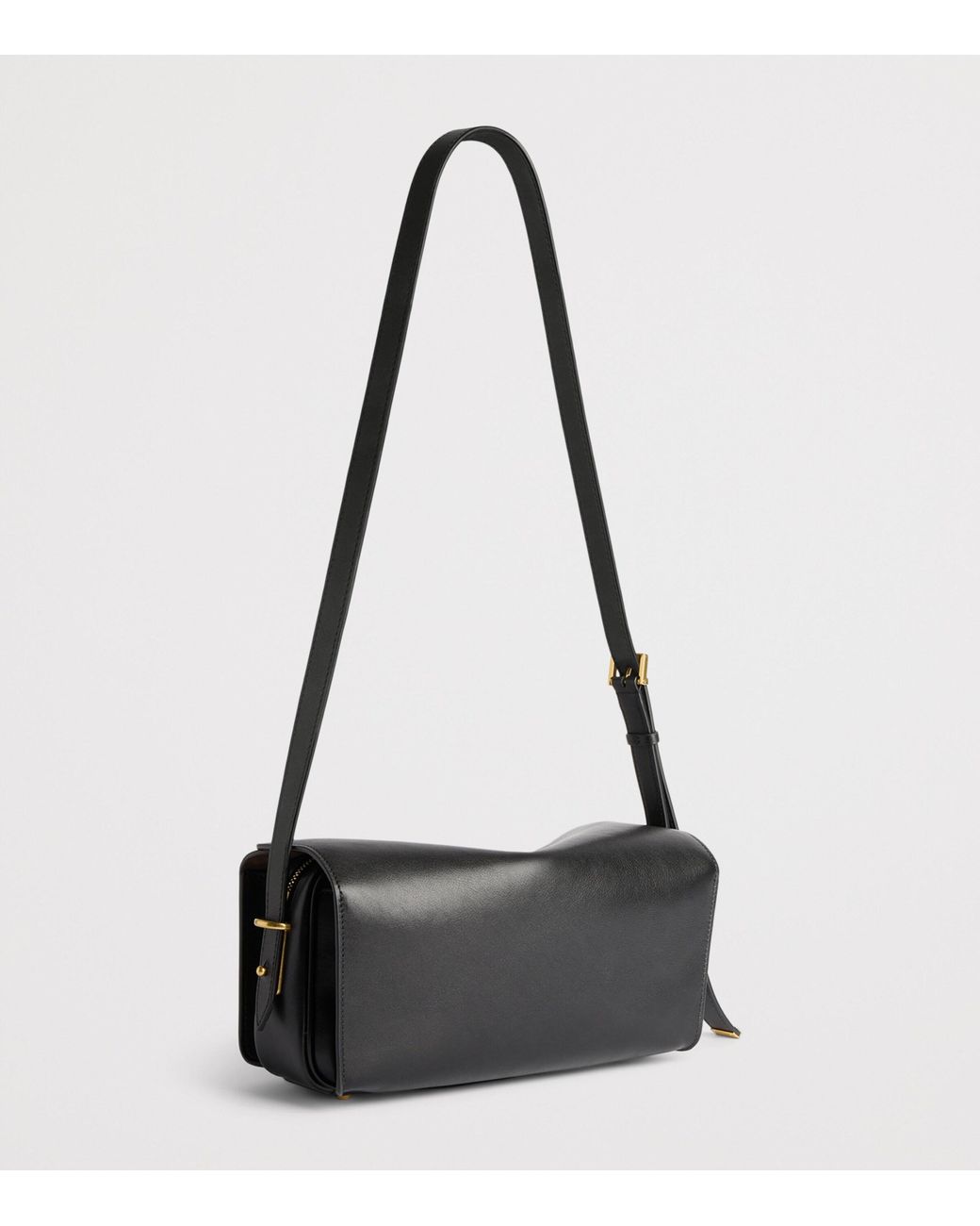Balenciaga Black Medium Calfskin Le 7 Shoulder Bag