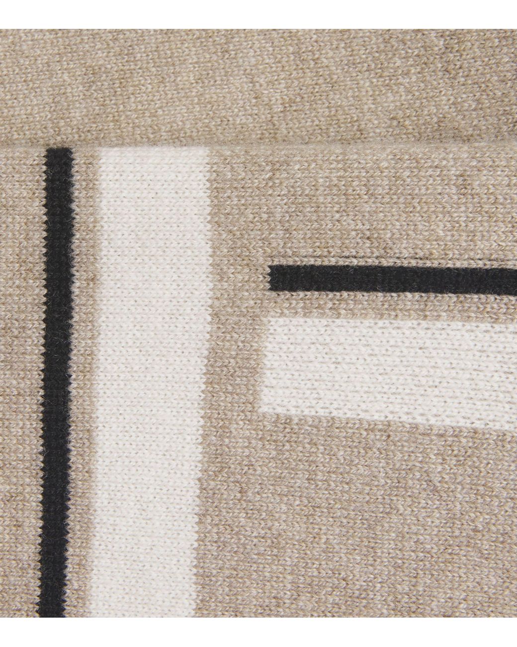 Fusalp Gray Wool-Cashmere Stripe Sweater for men