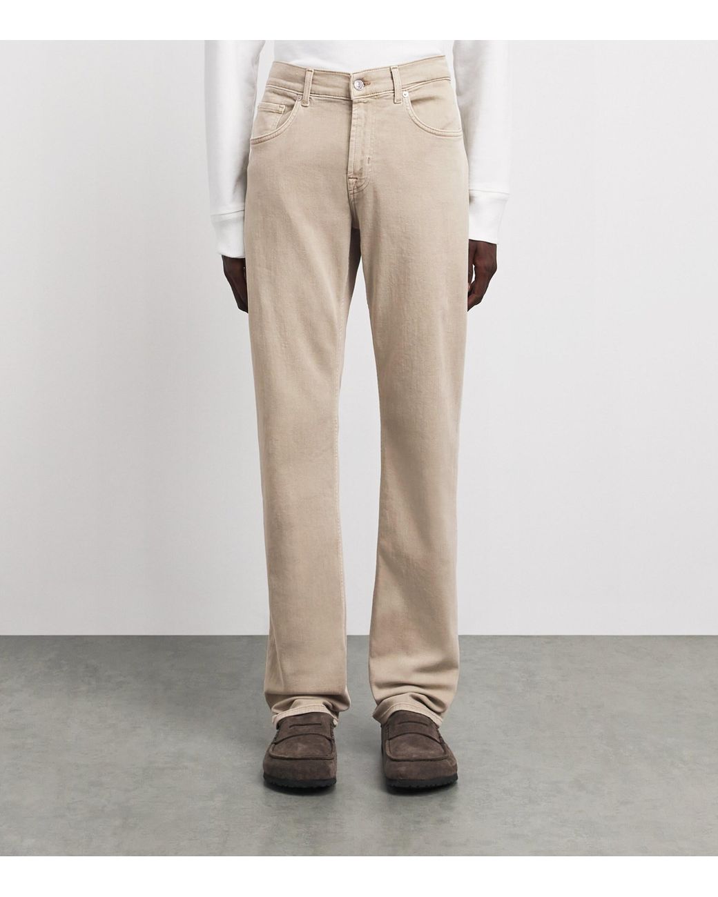 7 For All Mankind Natural The Straight Jeans for men