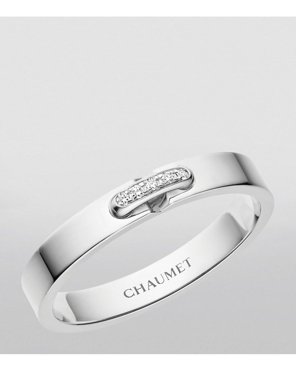 Chaumet White Platinum And Diamond Liens Évidence Wedding Ring