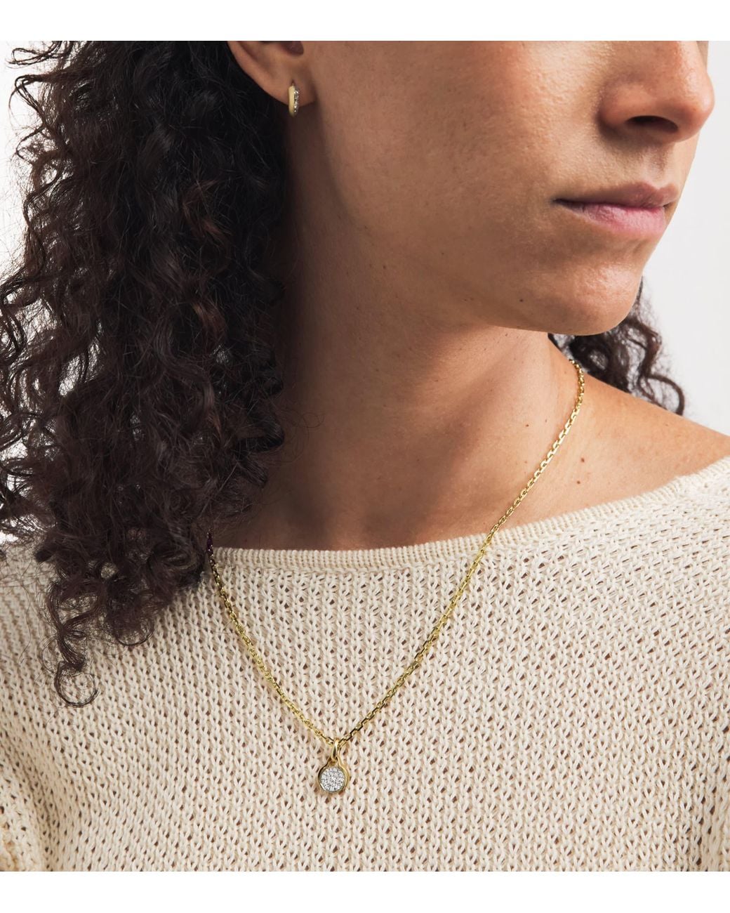 Jade Trau Natural Mini And Diamond Diana Pavé Charm