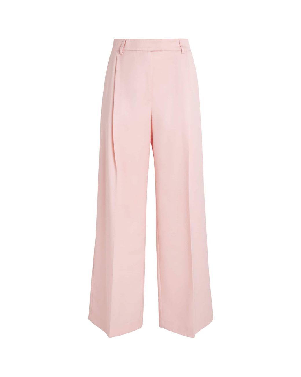 LaDoubleJ Pink Virgin Wool Straight Trousers