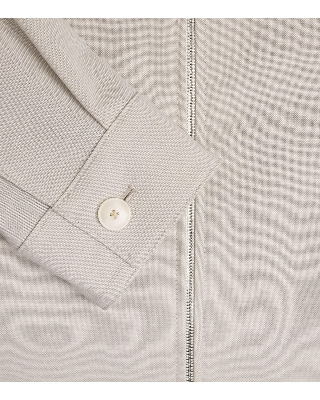 Boss White Virgin Wool Jacket for men