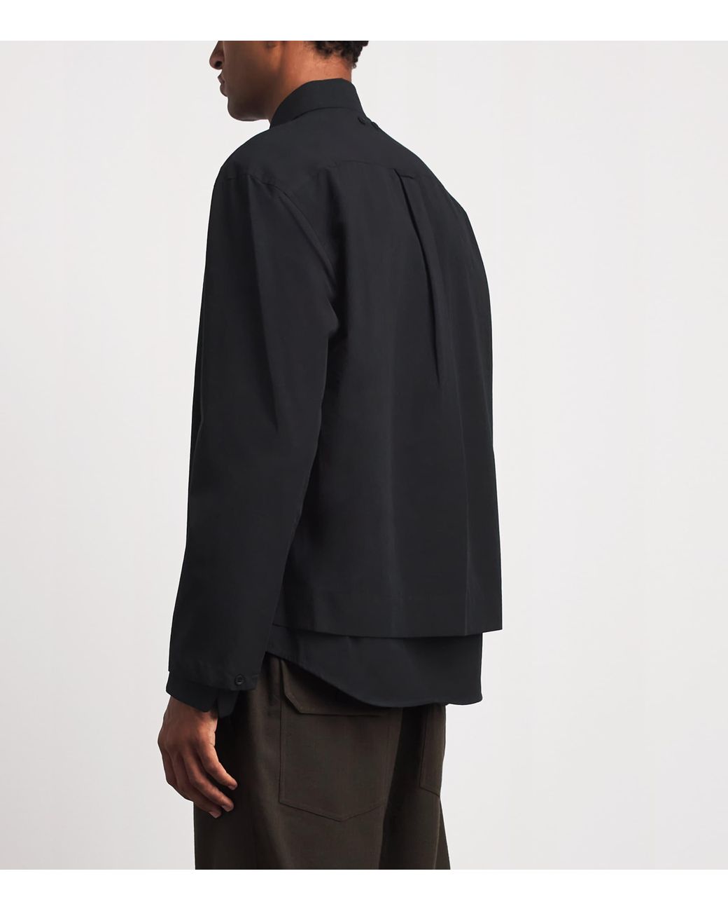 Craig Green Black Cotton Panelled Shirt for men