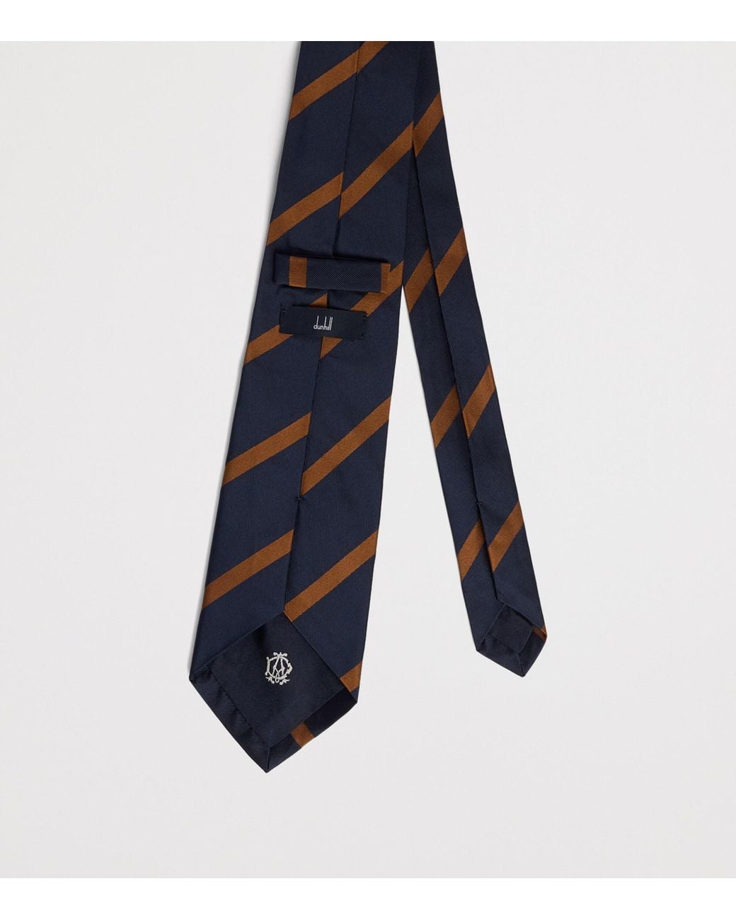 Dunhill Blue Silk Printed Tie for men