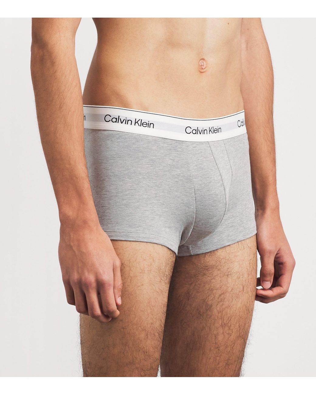 Calvin Klein White Stretch-Cotton Low Rise Icon Boxer Briefs for men