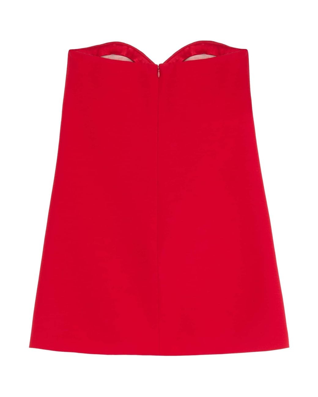 Valentino Red Silk-Wool Heart Mini Dress