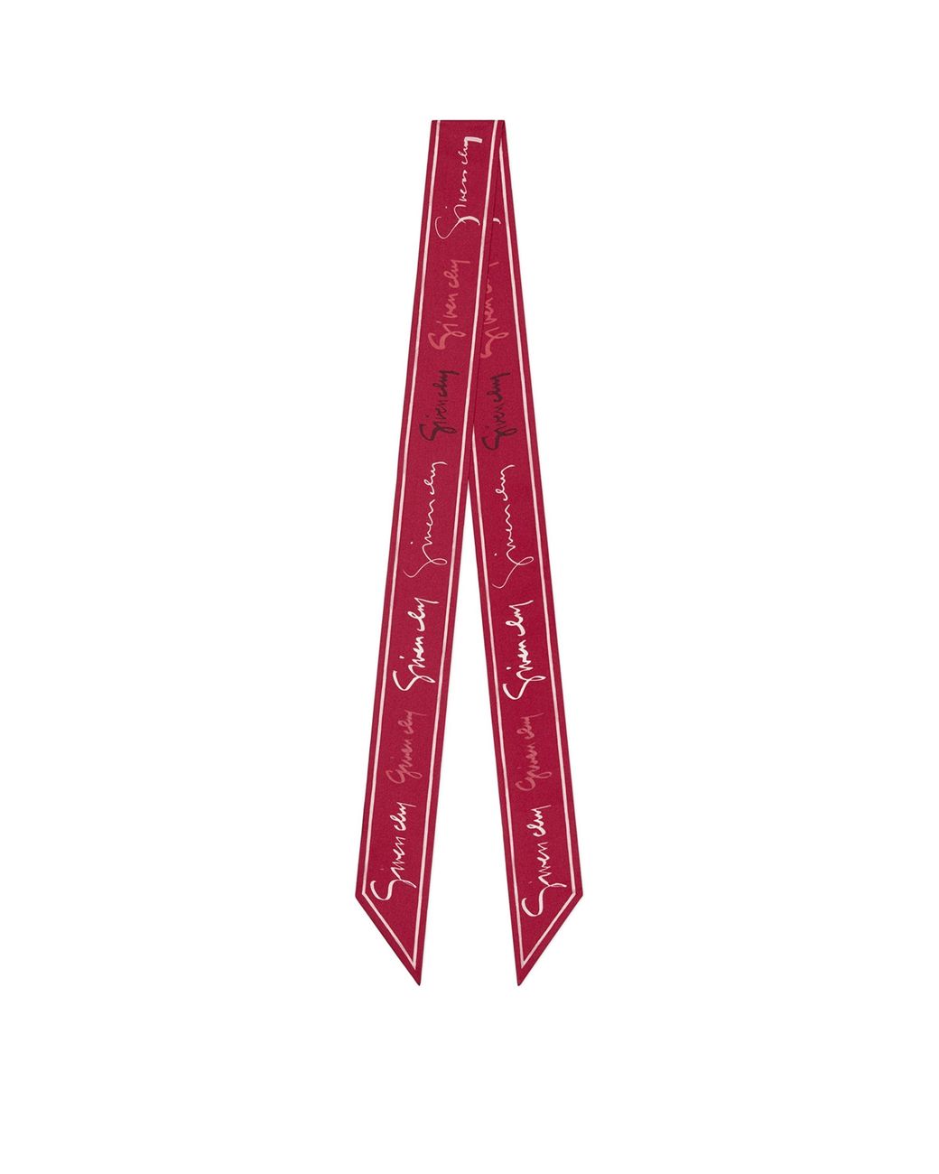 Givenchy Red Silk Signature Bandeau