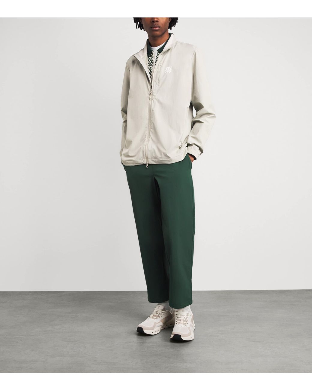 Manors White Lightweight Course Jacket for men