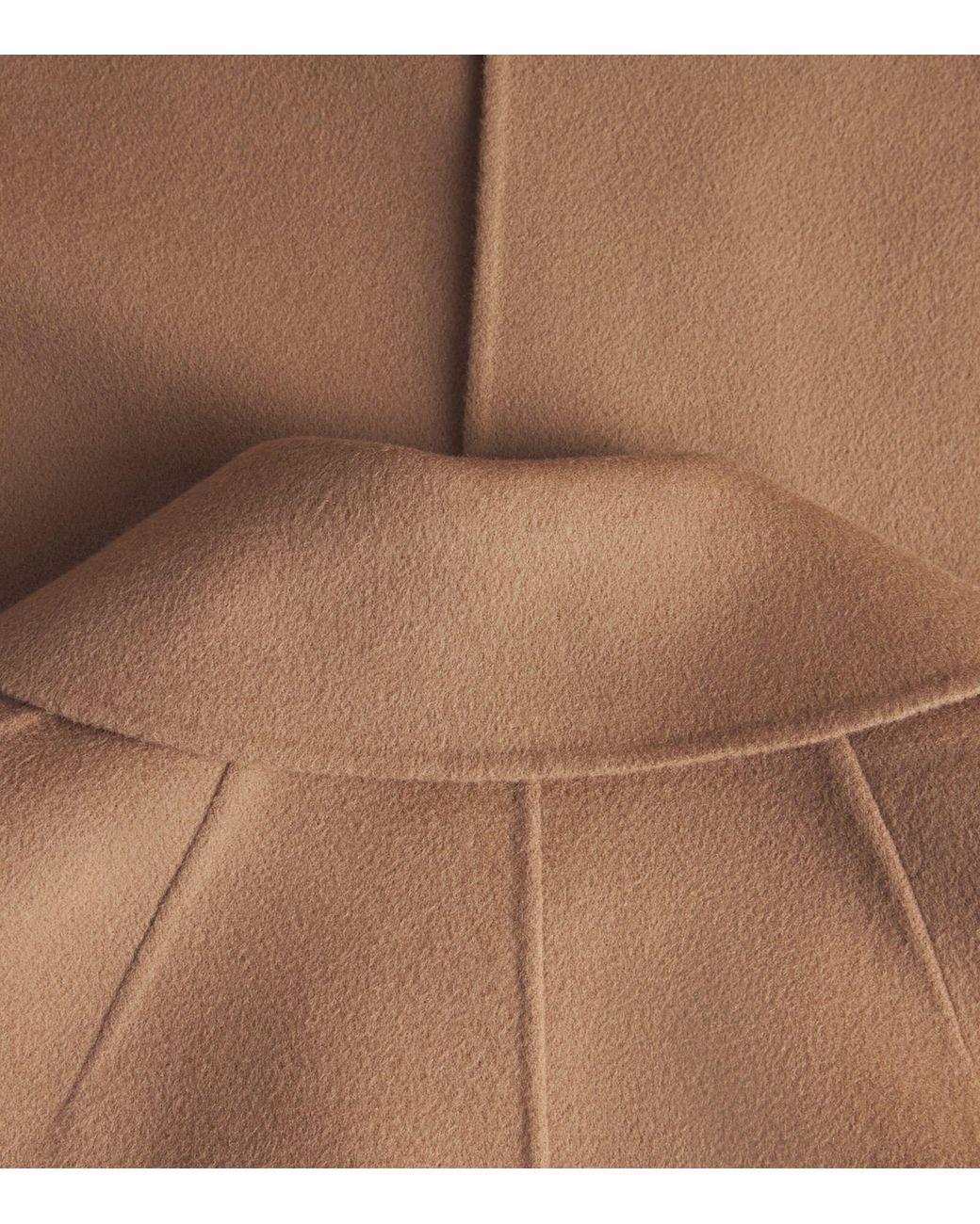 Max Mara Brown Virgin Wool Wrap Coat