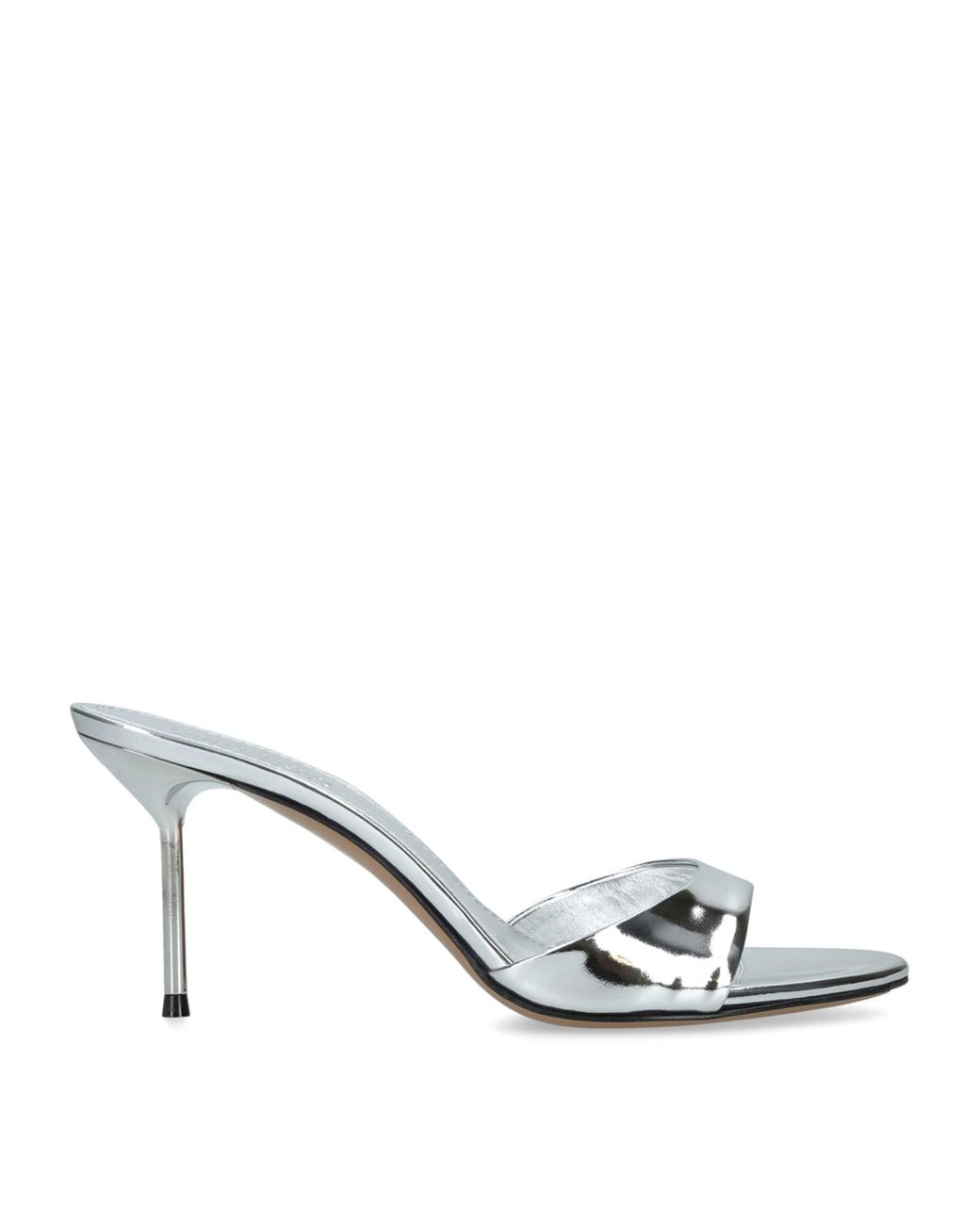 Paris Texas Metallic Patent Leather Lidia Mules 70