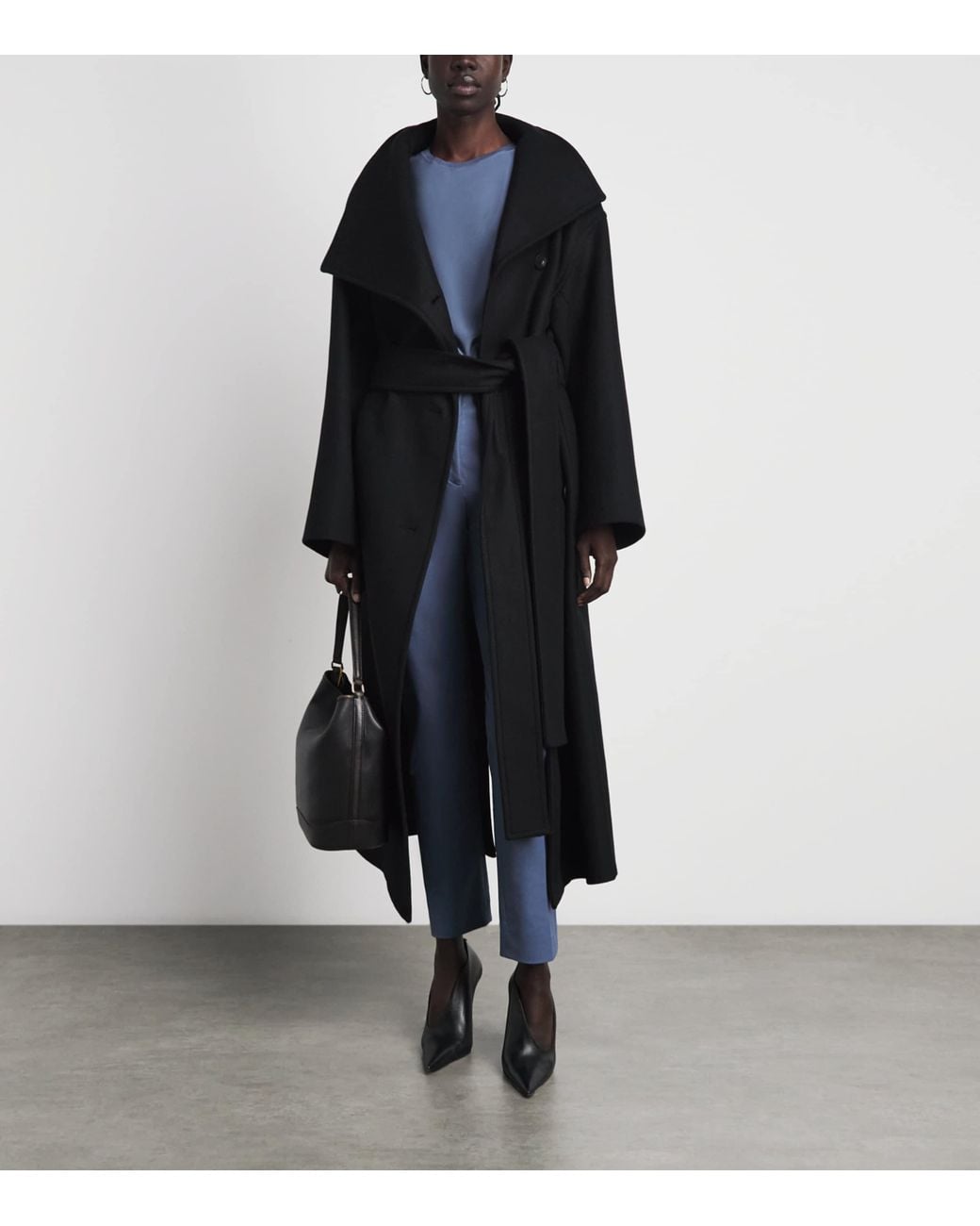 Joseph Blue Silk Crepe Rubin Blouse