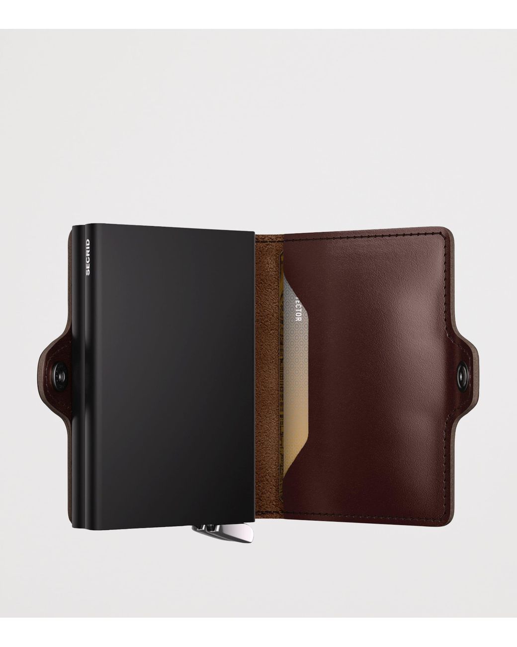 Secrid Brown Leather Twinwallet for men