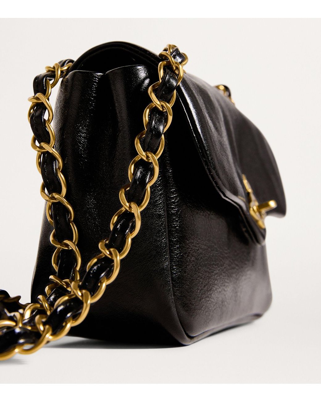 Vivienne Westwood Small Leather Anita Shoulder Bag in Black