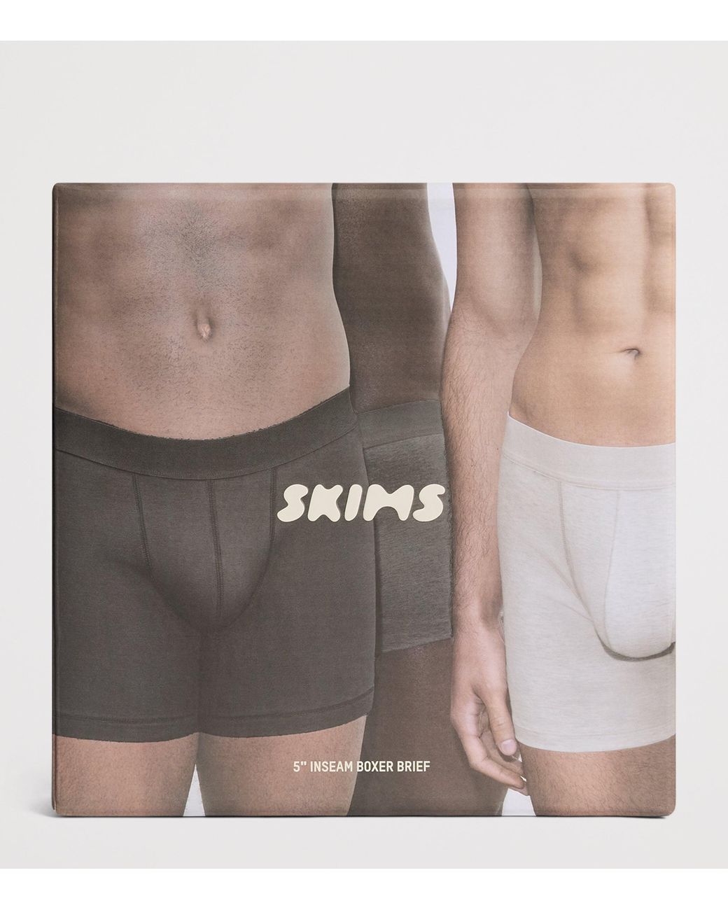 Skims Blue Stretch-Jersey Boxer Briefs for men