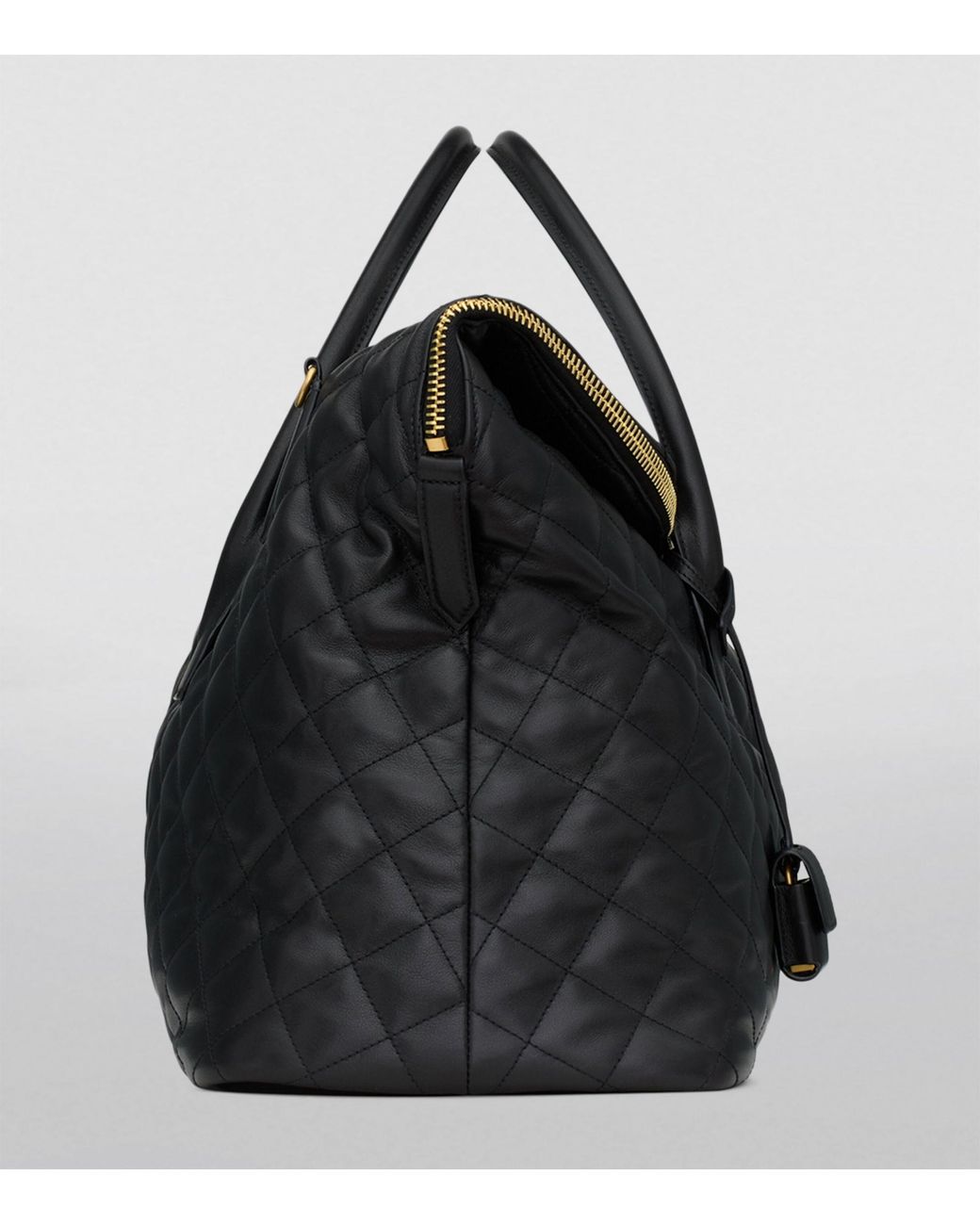 Saint Laurent Giant Quilted Leather Es Travel Bag in Black