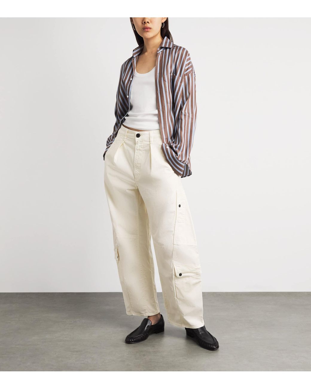 Citizens of Humanity White Organic Cotton Flight Trousers for men