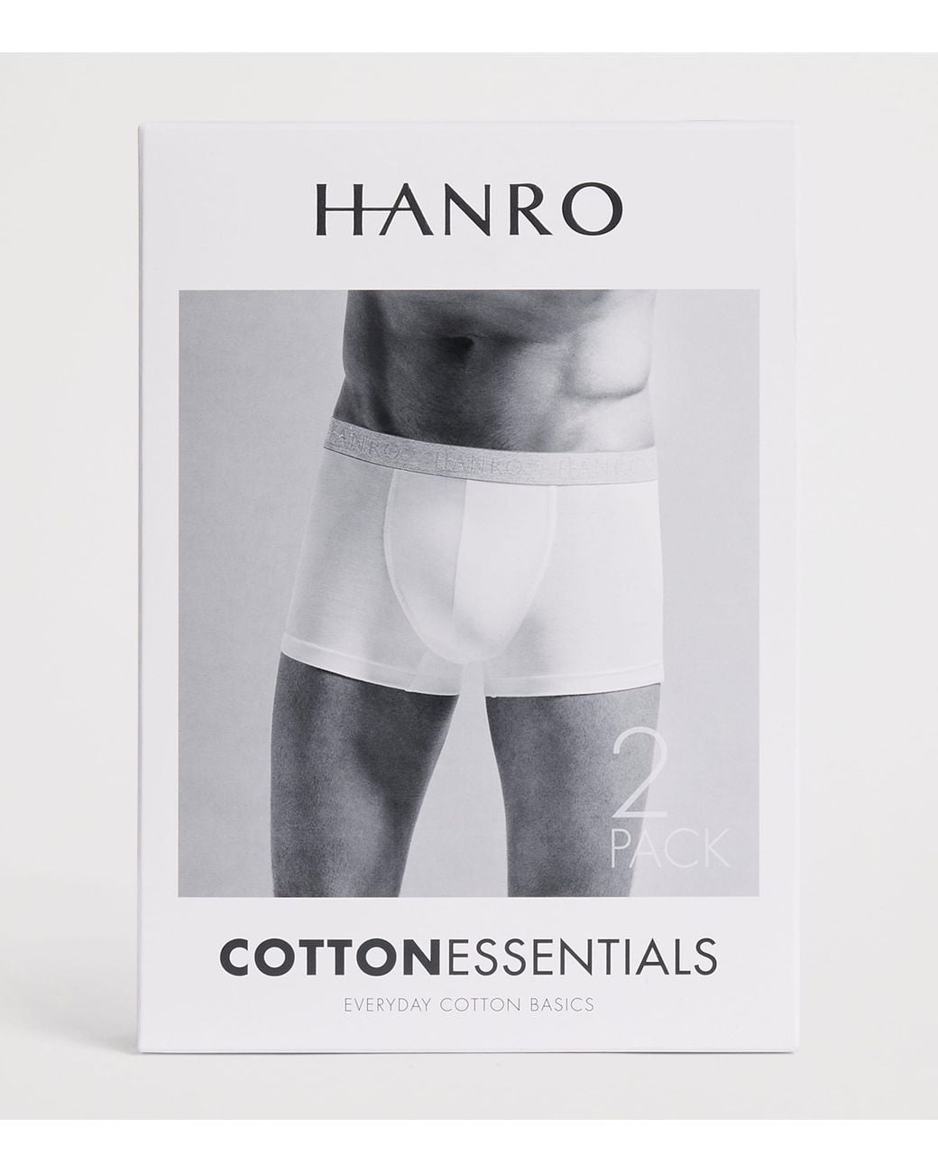 Hanro Blue Cotton-Blend Essential Trunks for men