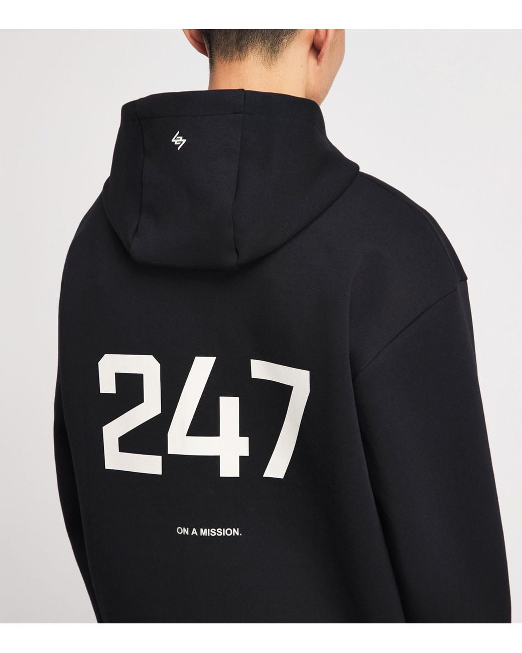 REPRESENT 247 Black 247 Numbers Zip-Up Hoodie for men