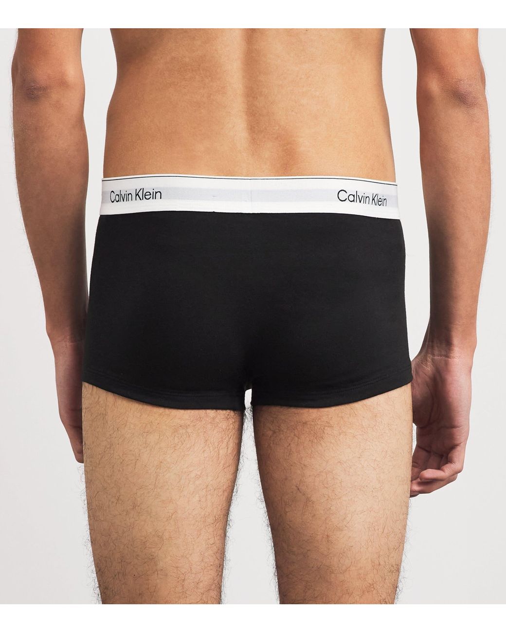 Calvin Klein Black Stretch-Cotton Low Rise Icon Boxer Briefs for men