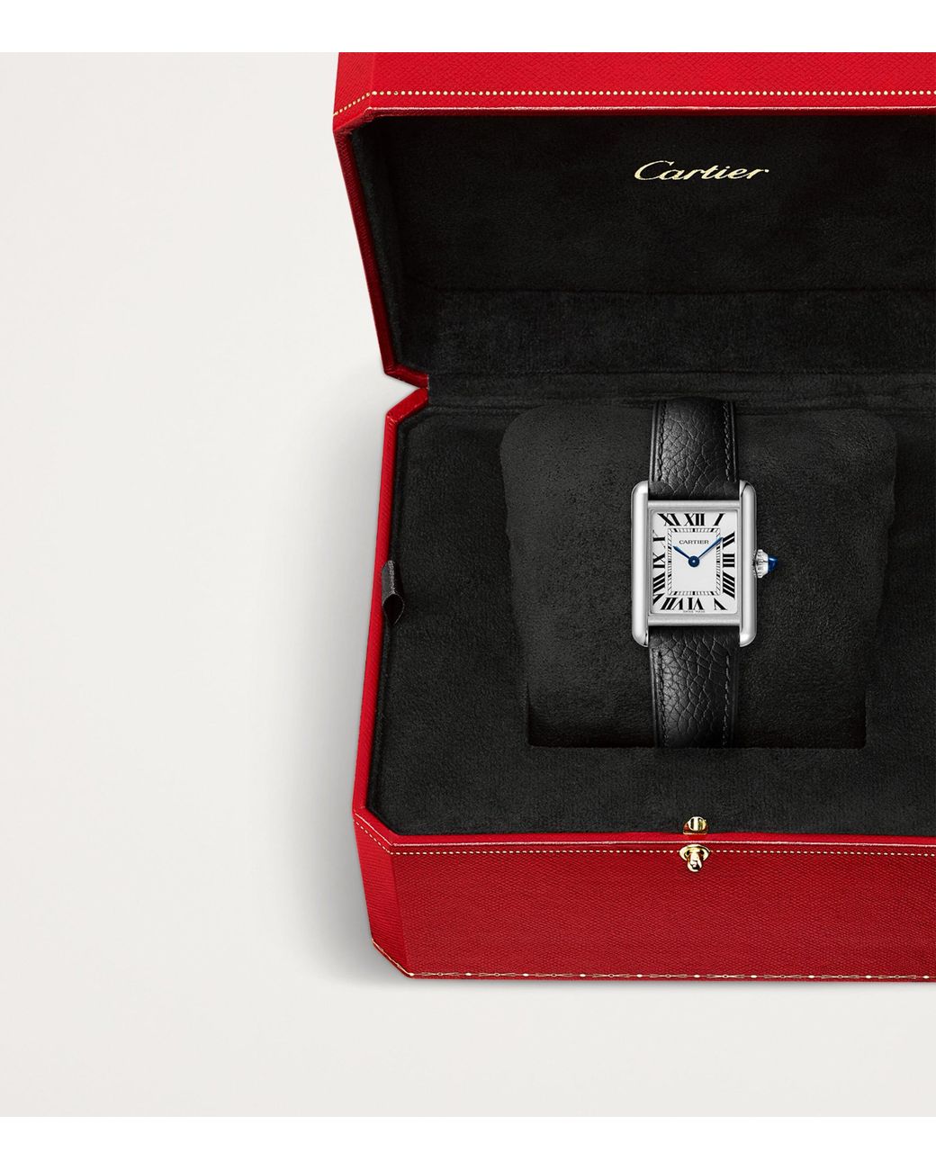 Cartier Black Small Steel Tank Must Watch