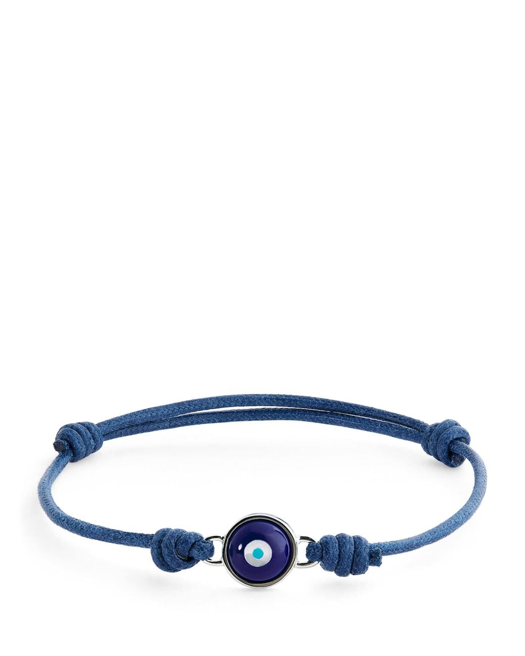 Tateossian Blue Macrame Milos Evil Eye Bracelet for men