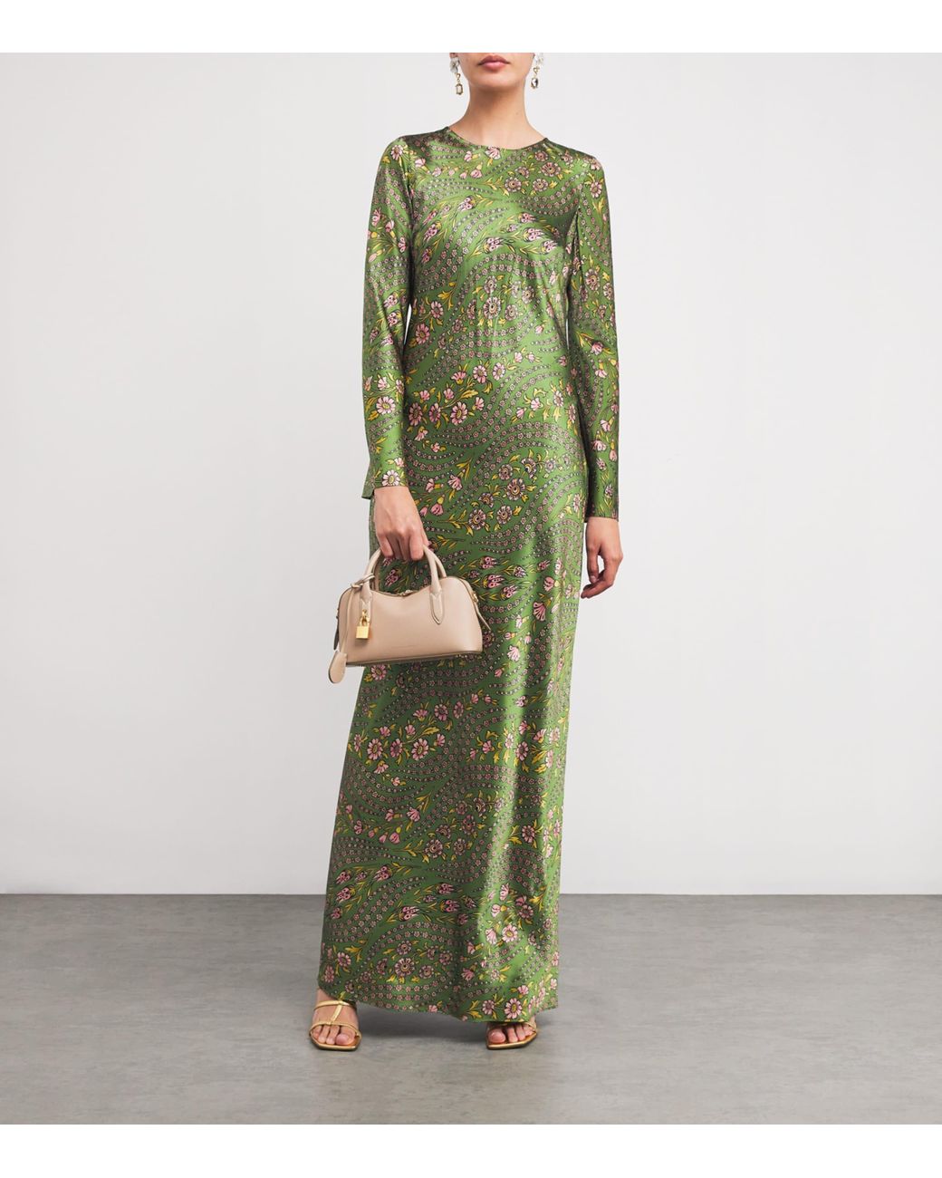 slim fit dress slacks Veronica Beard Green Silk Dress Size 2 – KMK Luxury Consignment main image 1