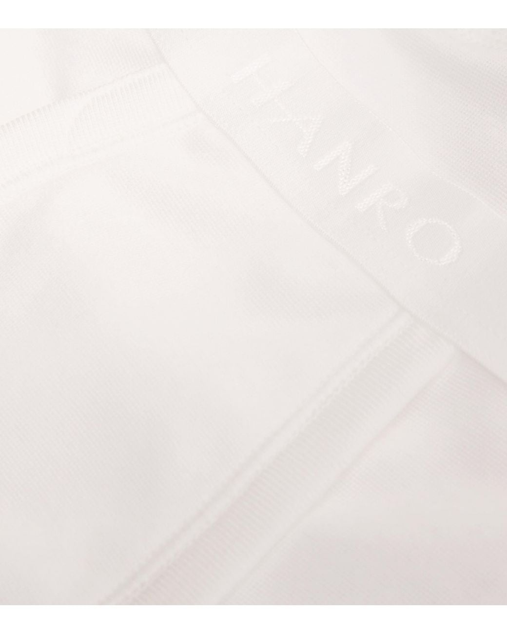 Hanro White Mercerised Cotton Trunks for men