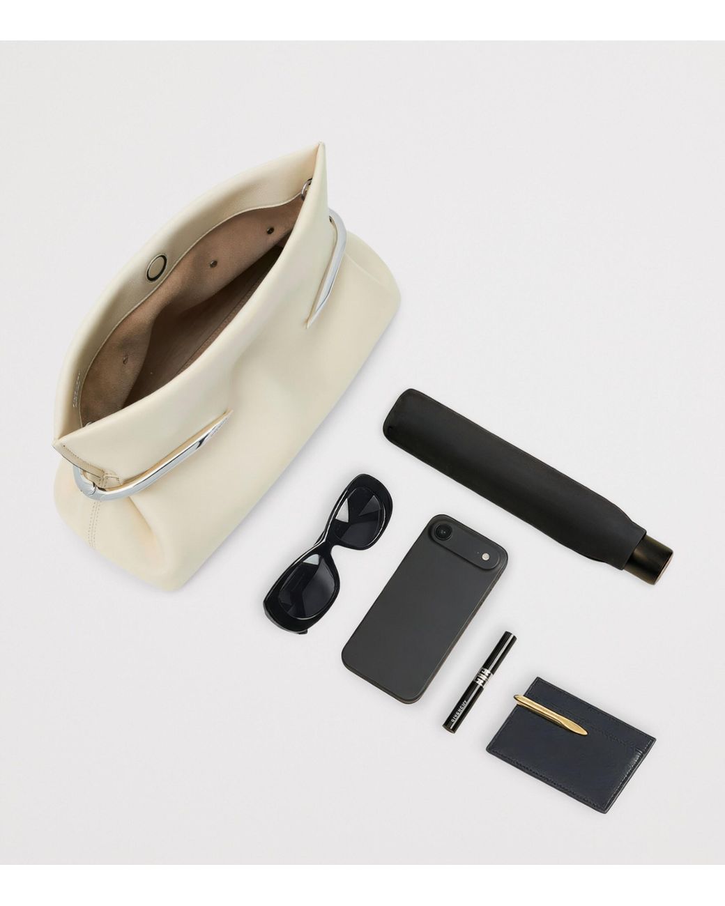 Givenchy Natural Small Leather Soft Pinch Clutch