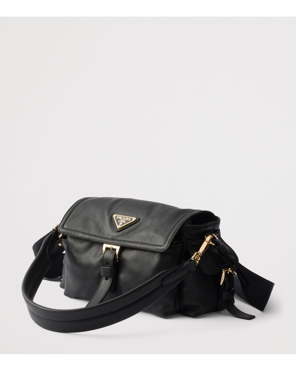 Prada Black Leather Explore Shoulder Bag